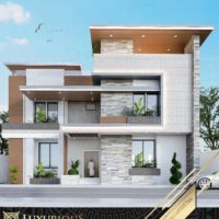 تصميم واجهات فلل مودرن