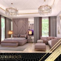 التصميم الداخلي لغرفة النوم الرئيسية