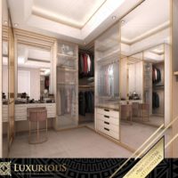 التصميم الداخلي لغرفة الملابس