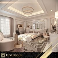 التصميم الداخلي لغرفة النوم الرئيسية