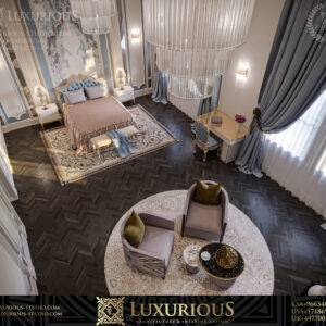 MASTER BEDROOM INTERIOR DESIGN التصميم الداخلي لغرفة النوم الرئيسية