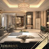 التصميم الداخلي لغرفة النوم الرئيسية