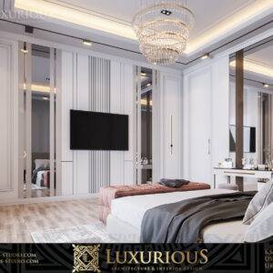 MASTER BEDROOM INTERIOR DESIGN التصميم الداخلي لغرفة النوم الرئيسية