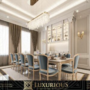 DINING ROOM INTERIOR DESIGN التصميم الداخلي لغرفة الطعام