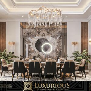 DINING ROOM INTERIOR DESIGN التصميم الداخلي لغرفة الطعام