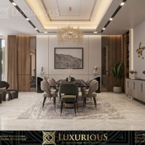 DINING ROOM INTERIOR DESIGN التصميم الداخلي لغرفة الطعام