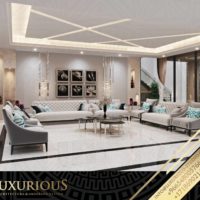 تصميم غرفة المعيشة العائلية