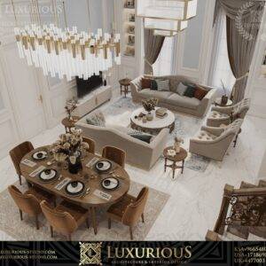 FAMILY LIVING ROOM DESIGN تصميم غرفة المعيشة