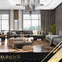 تصميم غرفة المعيشة العائلية