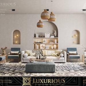 FAMILY LIVING ROOM DESIGN تصميم غرفة المعيشة