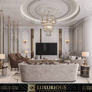 FAMILY LIVING ROOM DESIGN تصميم غرفة المعيشة