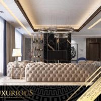 تصميم غرفة المعيشة العائلية