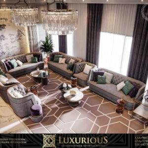 FAMILY LIVING ROOM DESIGN تصميم غرفة المعيشة