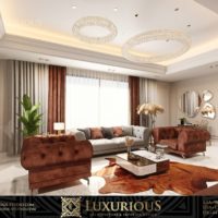 تصميم غرفة المعيشة العائلية