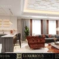 تصميم غرفة المعيشة العائلية