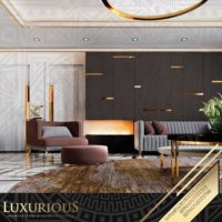 تصميم غرفة المعيشة العائلية