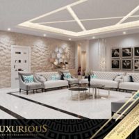 تصميم غرفة المعيشة العائلية