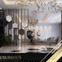 تصميم غرفة المعيشة العائلية