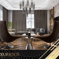 تصميم غرفة المعيشة العائلية