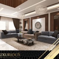 تصميم غرفة المعيشة العائلية