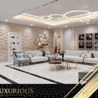 تصميم غرفة المعيشة العائلية