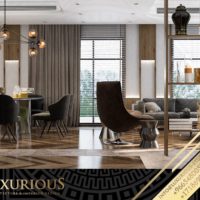 تصميم غرفة المعيشة العائلية