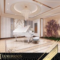 تصميم غرفة المعيشة العائلية