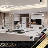 تصميم غرفة المعيشة العائلية