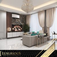 تصميم غرفة المعيشة العائلية