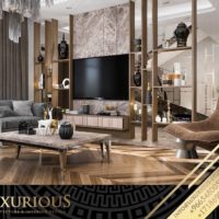 تصميم غرفة المعيشة العائلية