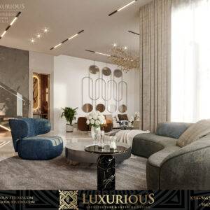 FAMILY LIVING ROOM DESIGN تصميم غرفة المعيشة