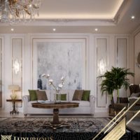 تصميم غرفة المعيشة العائلية