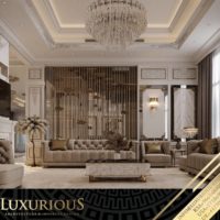 تصميم غرفة المعيشة العائلية