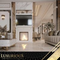 تصميم غرفة المعيشة العائلية