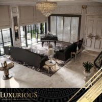 تصميم غرفة المعيشة العائلية