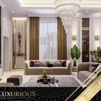 تصميم غرفة المعيشة العائلية