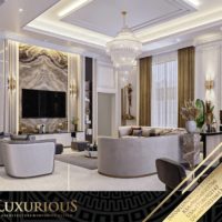 تصميم غرفة المعيشة العائلية