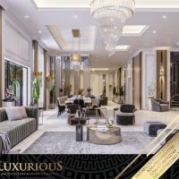 تصميم غرفة المعيشة العائلية