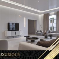 تصميم غرفة المعيشة العائلية