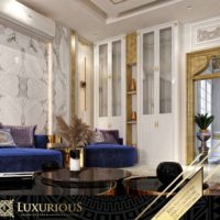 تصميم غرفة المعيشة العائلية