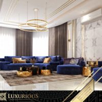 تصميم غرفة المعيشة العائلية