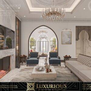 FAMILY LIVING ROOM DESIGN تصميم غرفة المعيشة