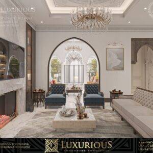 FAMILY LIVING ROOM DESIGN تصميم غرفة المعيشة