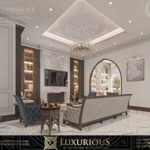 FAMILY LIVING ROOM DESIGN تصميم غرفة المعيشة