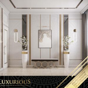 التصميم الداخلي لمدخل الفيلا