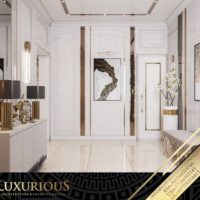 التصميم الداخلي لمدخل الفيلا