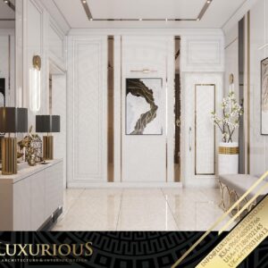 التصميم الداخلي لمدخل الفيلا