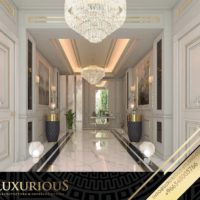 التصميم الداخلي لمدخل الفيلا