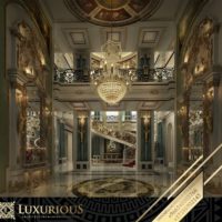 التصميم الداخلي لمدخل الفيلا