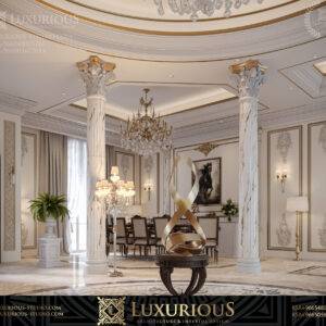 التصميم الداخلي لمدخل الفيلا